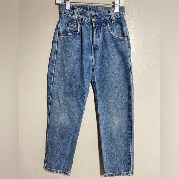Levis’s Childs sz 7 Orange Tab Jeans Little Levis - Picture 6 of 7